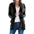 thumbnail image 1 of Cardigan en Tricot à Manches Longues pour Femmes avec Bouton Ouvert sur le devant, 1 of 3