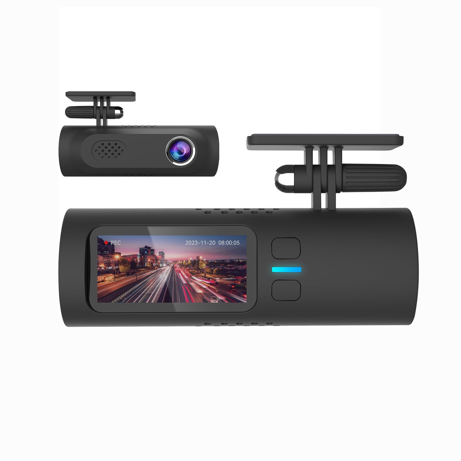 Kieccall 2K Lens WiFi Dash Cam 170° Wide Angle - Starlight Night Vision & Gravity Sensing, 24-Hour Parking Monitoring & Motion Detection Automotive DVR