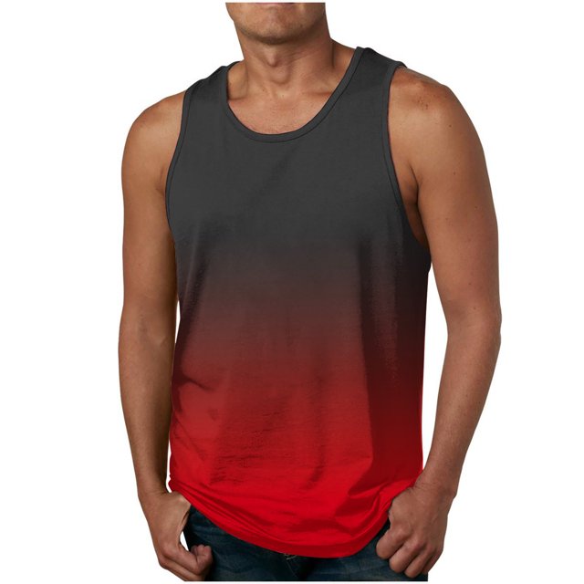 Cameland Débardeur de Base Décontracté pour Homme Sans Manches à Col Ras du Cou, T-Shirt d'Entraînement Actif