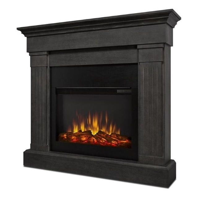 Real Flame Canada Crawford Solid Wood and Veneered MDF Electric Fireplace - Gray