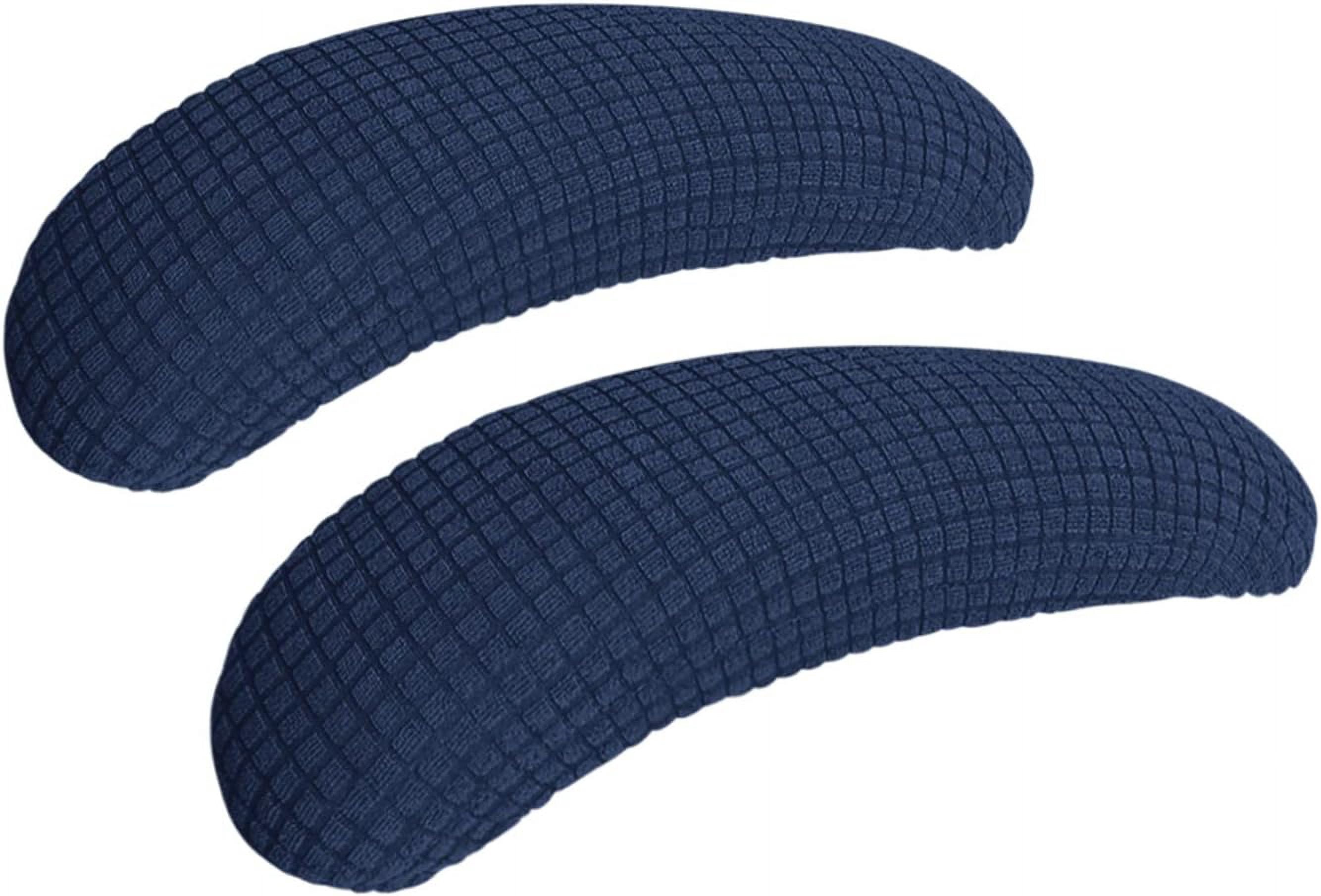 ORUYROP Office Chair-Arm Cover Stretchable Water Resistant Spandex Stretch Jacquard Computer Chair Slipcover for Desk Chairs Arm Navy