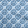 thumbnail image 1 of oneOone Silk Tabby Medium Blue Fabric Asian Block Craft Projects Decor Fabric Printed By The Yard 42 Inch Wide, 1 of 4