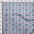 thumbnail image 3 of oneOone Viscose Chiffon Fabric Spiral & Floral Block Print Fabric BTY 42 Inch Wide, 3 of 4