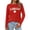 Red, variant on WILLBEST Women Tshirts Womens Canada Long Sleeve Canada Day Flag T Shirt Canadian Maple Leaf Shirts 3755