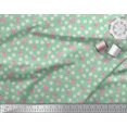 thumbnail image 2 of Soimoi Tissu Poly Georgette Imprimé Feuilles & Roses Floral pour Couture au Mètre 52 Pouces de Large, 2 of 3