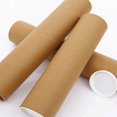 thumbnail image 4 of Long cardboard with Caps Mailing Tube for Paintings Document tubes postal tubes Shipping, 4 of 9