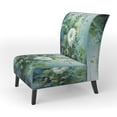 thumbnail image 3 of Designart "Ferns love expression IV" Green Ferns - Flower Upholstered Accent Chair - Modern Arm Chair For Bedroom, 3 of 7