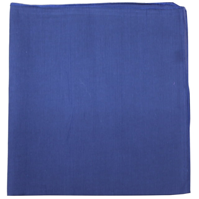 Unibasic solid colors Cotton Bandana, head wrap, handkerchief (Navy Blue) - 18