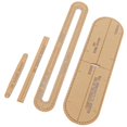 thumbnail image 3 of Clear, Paper Pattern Template, Short Wallet Making Template, Transparent, For Handmade Leather Key Case, 3 of 8
