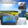 thumbnail image 2 of 60A Solar Panel Battery Regulator Charge Controller PWM LCD Dual USB 12V/24V, 2 of 12
