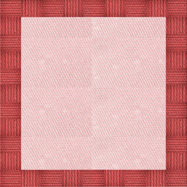 Ahgly Company Machine Washable Indoor Square Transitional Light Red Pink Area Rugs, 7' Square