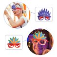 thumbnail image 4 of keepw DIY Plume Eyeglasses Frame Carnival Decoration Eyewear Photo Prop Colorful 1Set, 4 of 6