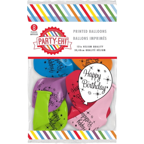 Ballons en latex de PARTY-EH! de qualité hélium de 12 po