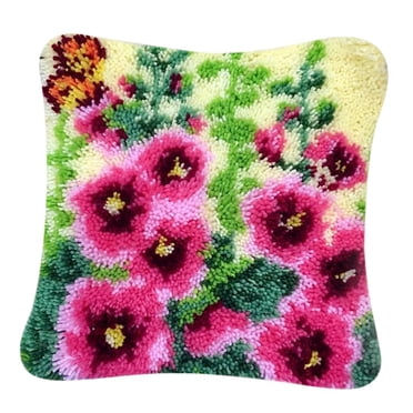 Flower Latch Hook Kits DIY Embroidery For Beginners Kids Craft