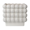 thumbnail image 1 of Mainstays 6" Ceramic Square Dot Planter Pot-White, 1 of 7