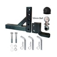 thumbnail image 2 of 10" Adjustable 4 Level Trailer Drop Hitch Ball Mount Tow For 2" Receiver With 50mm Ball RV Parts Camper Caravan Accessories ,Dependable Strength, 2 of 7