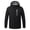 Black, variant on Meichang Heated Jackets Men and Women Waterproof Outdoor Hiking Outerwear Rechargeable Electric Heated Jacket Hunting Warm Hooded Heated Clothing