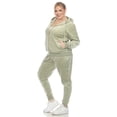 thumbnail image 2 of White Mark Ensemble de Survêtement en Velours pour Femmes, 2 Pcs, 2 of 6