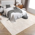 thumbnail image 2 of HOMERRY 6' x 9' Modern Area Rug for Living Room Solid Print Indoor Washable Neutral Carpet, Beige, 2 of 5