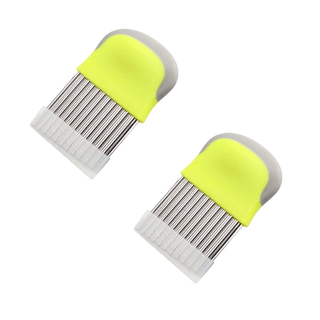 Oleegame 2PC Potato Fry Cutter Cutter With Protective Case Multifunctional Ripple Cutter For Cutting Cutter For Children For Chips Fruit Vegetables And Butter Green