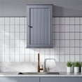 thumbnail image 3 of Yaheetech Armoire de Rangement Murale à 3 Niveaux avec Porte Simple Cuisine/salon, Gris, 3 of 8