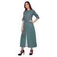 thumbnail image 3 of Moomaya Robe Kurti d'Été à Manches Courtes Imprimée, Tunique Ligne A pour Femmes, 3 of 5