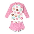 thumbnail image 1 of Teen Girl Rash Guard Bathing Suits Summer Long Sleeve Sun Protection Girls Girl Bathing Suit 14-15 Years, 1 of 3