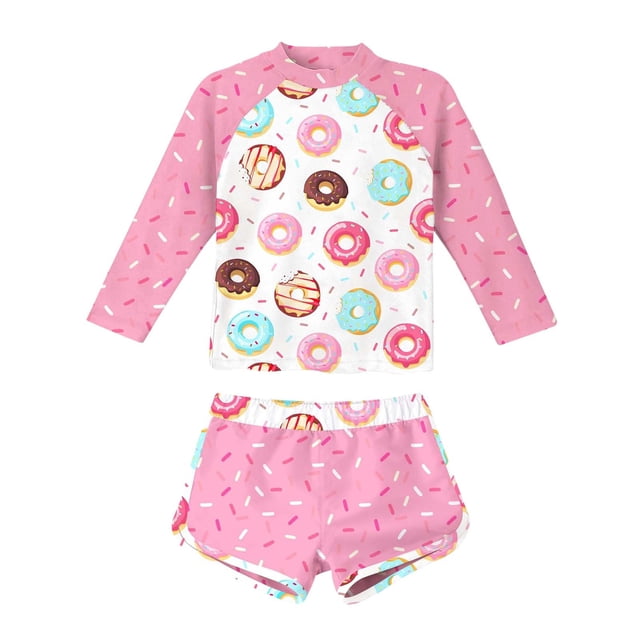 Teen Girl Rash Guard Bathing Suits Summer Long Sleeve Sun Protection Girls Girl Bathing Suit 14-15 Years