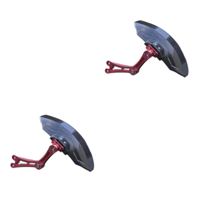 Decodeary Carbon Fiber Motorcycle Rear Wheel Fender Mudflap for Niu Technologies Sleek and Reliable 1st gens red 2Set