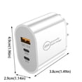 thumbnail image 3 of WIFKLSIIPG Chargeur Rapide USB-C 20W Double 2 Ports PD Alimenté + Chargeur Mural Support de Charge, 3 of 7