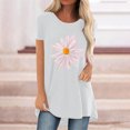 thumbnail image 2 of Birdeem Chemises Imprimées Mode Décontractée pour Femmes Manches Courtes Tee-Shirt Ample Tunique Blouse, 2 of 4