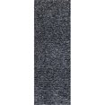 thumbnail image 1 of HomeRoots 353887 2 ft. 3 in. x 7 ft. 6 in. Runner Polyester Black Heather Area Rug, 1 of 1