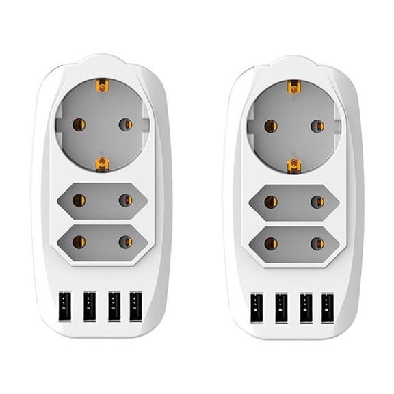USB Wall Charger,With USB 7 In 1 Strip Outlet Wall USB Adapter,Multi Device Charger Organizer Compatible With Tablet And Cell Phone ,Easy to Use