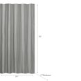 thumbnail image 2 of IH Casa Decor Curtain De Douche En Relief Avec Crochets C Gris, 2 of 2