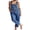 Blue, variant on SUNSIOM Women Denim Long Jumpsuit Casual Spaghetti Strap Wide Leg Romper Pants Summer Baggy Bib Overalls