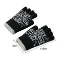 thumbnail image 3 of Womens Winter Gloves Warm Half Pointer Knitted Woolen Anti Frost Gloves, 3 of 3