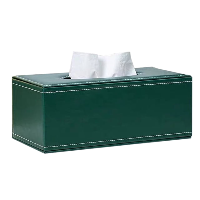 Leather tissue box cover rectangular square tissue box rack