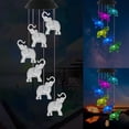 thumbnail image 2 of RXIRUCGD Solar Wind Chimes Color Changing Solar Mobile Lights Waterproof LED Wind Chimes Solar Powered Lights for Home Party Yard Garden Christmas Decoration, 2 of 7