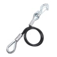 thumbnail image 1 of Trailer Safety Cable Hook,Trailer Safety Towing Cable S Hook 3500lbs Load Bearing 27.6in Spring Towing Rope RV, 1 of 7