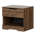 thumbnail image 2 of South Shore Holland 1-Drawer Nightstand - End Table with Storage for Adult, in Natural Walnut, 2 of 9