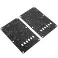 thumbnail image 2 of 2 Pcs Plaques de Protection pour Guitare Électrique avec 6 Trous Plaque de Protection en PVC Remplacement Noir, 2 of 14