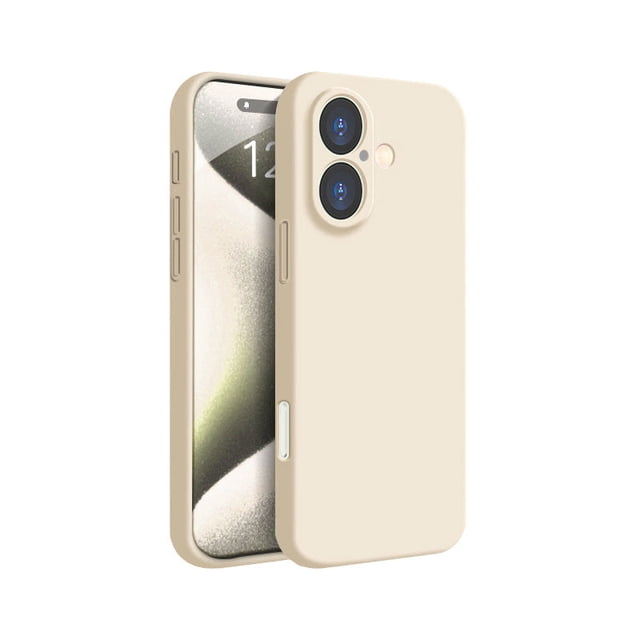 PANDACO Soft Shell Beige Case for iPhone 16