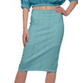thumbnail image 4 of Moomaya Printed Knee Length Skirt For Women Plus Size Poly Spandex Skirt, 4 of 6