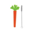 thumbnail image 1 of Nûby 100% Soft Silicone Carrot Tube Baby Teether, for Children 3 Months+, 1 of 6