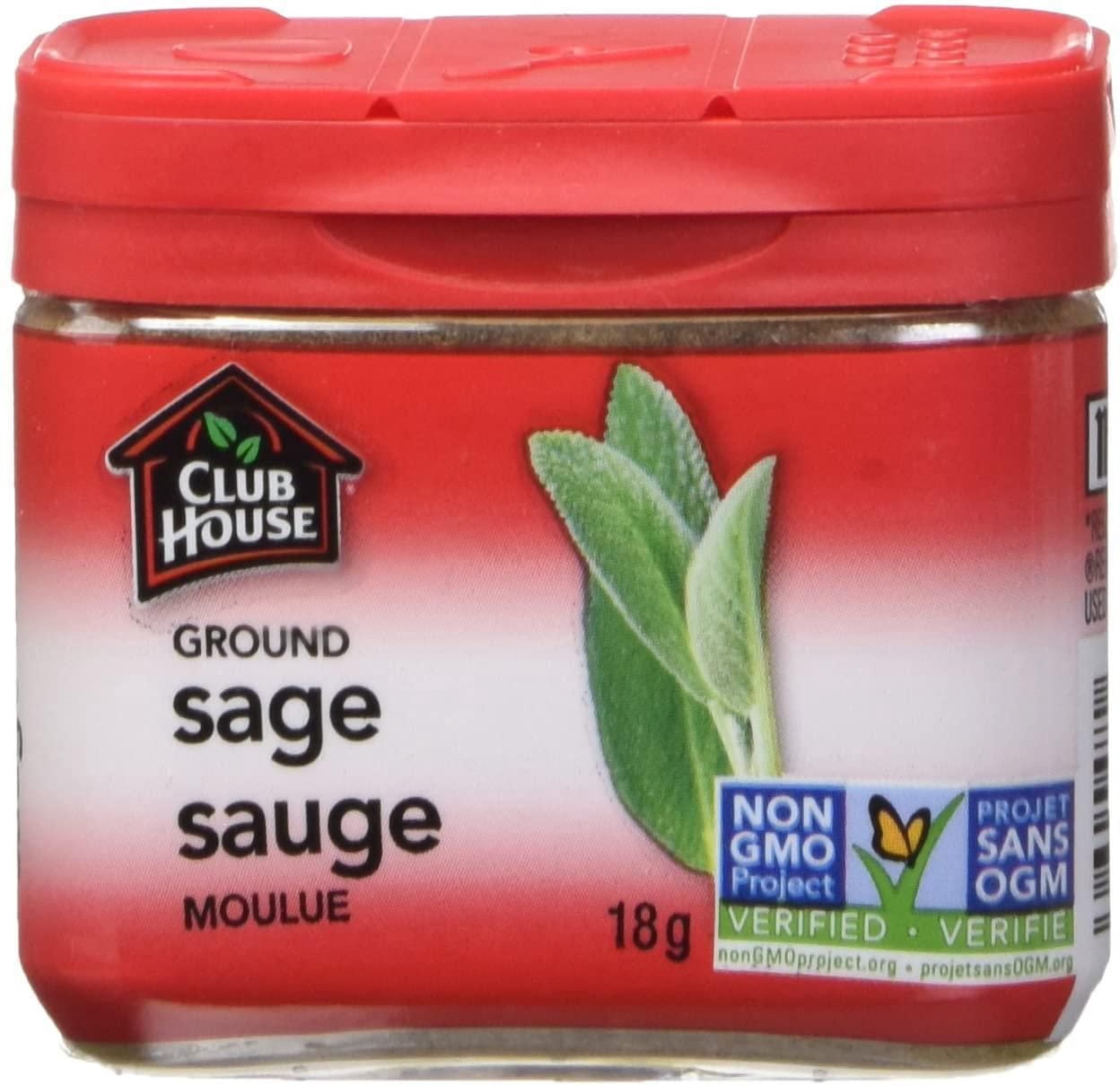 Club House, Ground Sage, Plastic Can, 18g