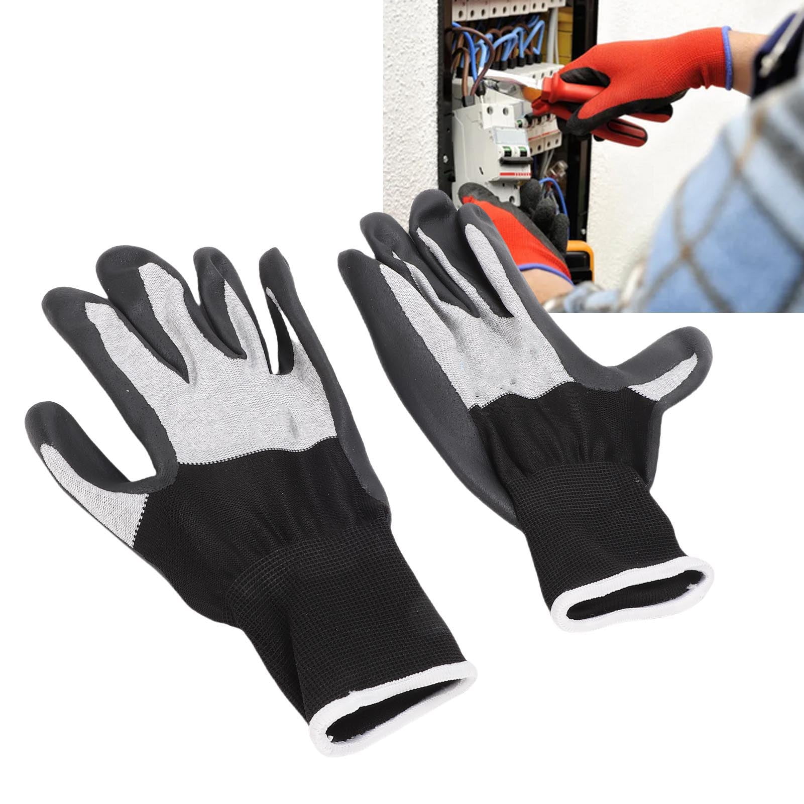 Insulation Insulated Electrician Gloves Touch Screen Insulation Work Gloves Anti Slip Grip Thin Flexible for Electrical Work