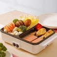 thumbnail image 2 of Electric Grill Pan 2 Speed Household Multifunctional Small 2L Hot Pot Barbecue One Pot 1200W High Power Dormitory Mini Barbecue Machine, 2 of 7