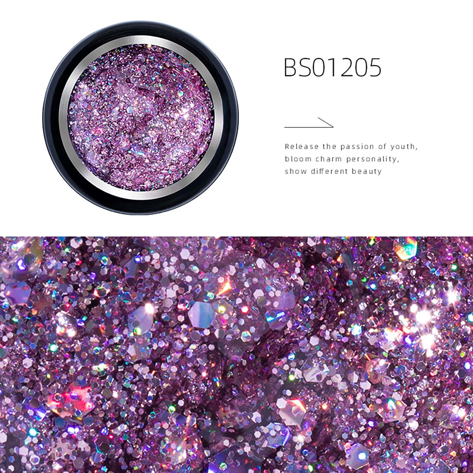 FcBaudy Nail Polish, Gifts for Women 8ml DIY New Shining Phototherapy Nail Polish Glue Diamond Flash Glue DIY nail art