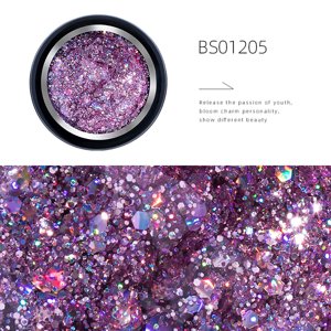 FcBaudy Nail polonais, Cadeaux pour les femmes 8ml DIY Nouveau brillant Photothérapie Nail Glue Polonais Diamond Glues Flash DIY l'art des ongles