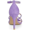 thumbnail image 3 of BLISSFUL STEP Women's Rhinestone Ankle Strap Heel Sandals, 3 of 5